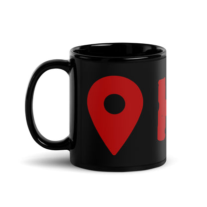 hell location map funny mug