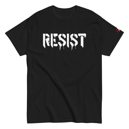 resist tshirt red white brutal american patriot