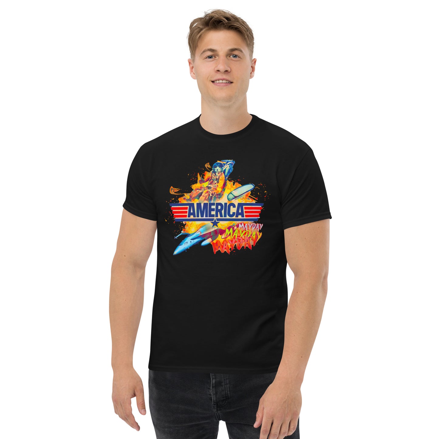 AMERICA MAYDAY MENS CLASSIC TEE