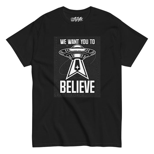 space force we want you to believe shirt