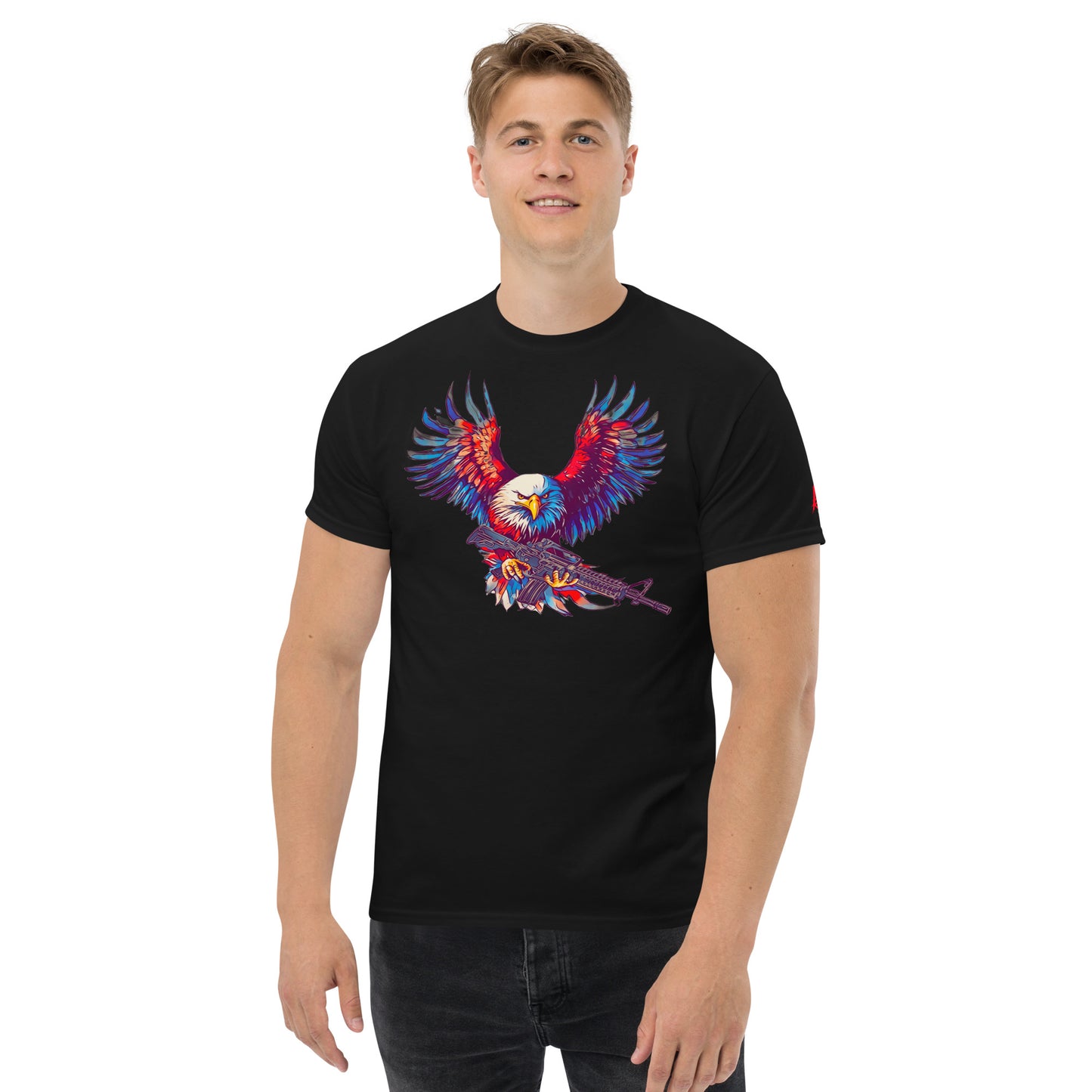 ARMED AMERICAN EAGLE MENS CLASSIC TEE