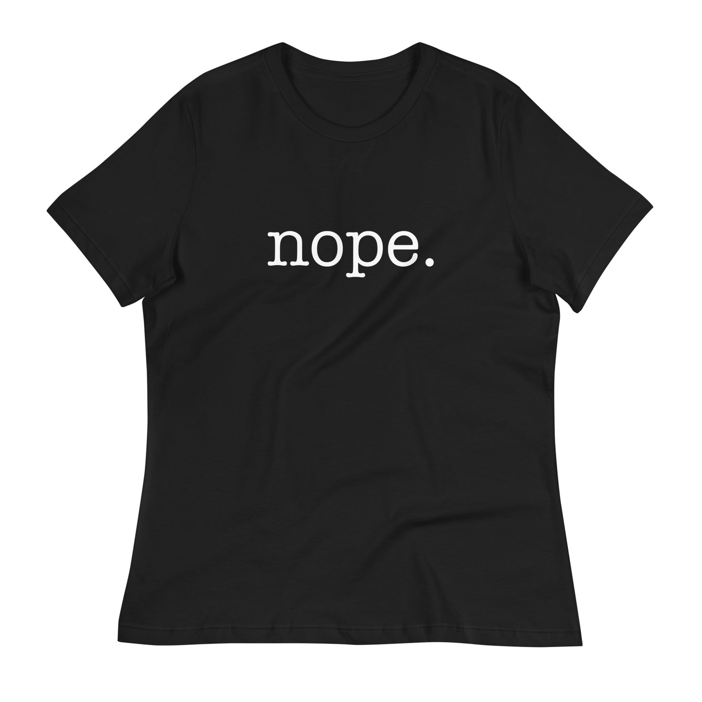 nope funny tshirt red white brutal