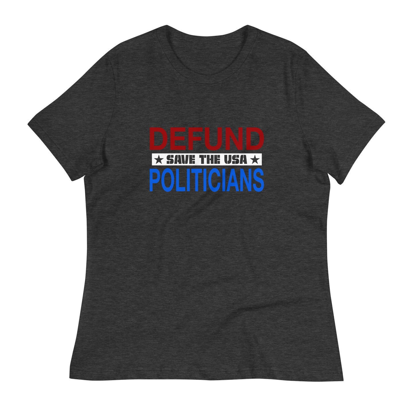 defund politicians red white brutal tee save the usa