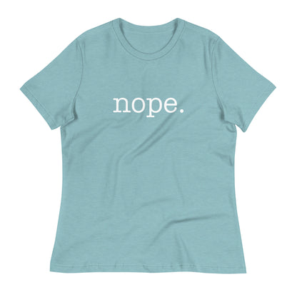 nope funny brutal tshirt red white blue